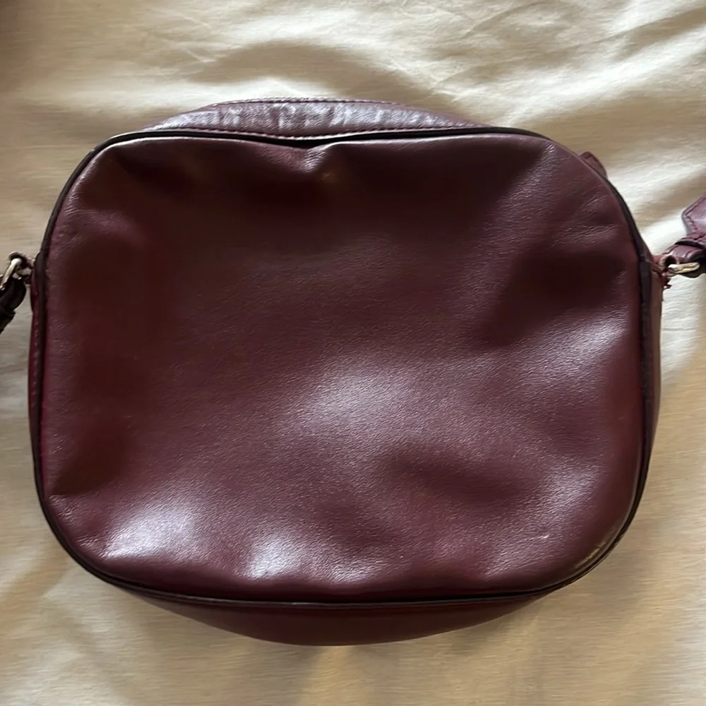 Stella McCartney burgundy red crossbody bag